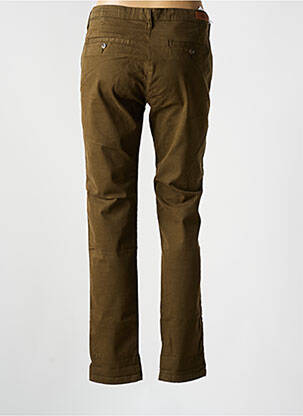 Pantalon chino tissage popeline taille normale vert REIKO femme