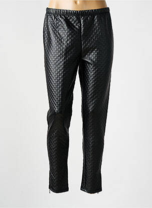 Legging effet matière satinée taille normale noir FRANCK ANNA femme