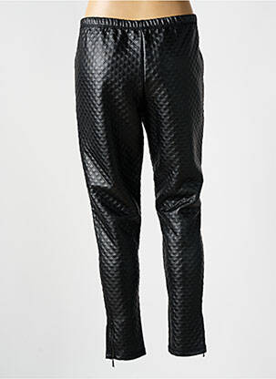 Legging effet matière satinée taille normale noir FRANCK ANNA femme