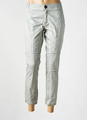 Pantalon 7/8 taille à pinces taille normale gris ONE STEP femme