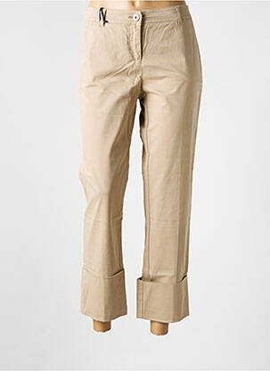 Pantalon 7/8 taille haute taille haute beige PENNYBLACK femme