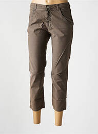 Pantacourt stretch taille normale marron MES SOEURS ET MOI femme