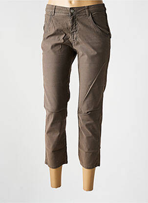 Pantacourt stretch taille normale marron MES SOEURS ET MOI femme