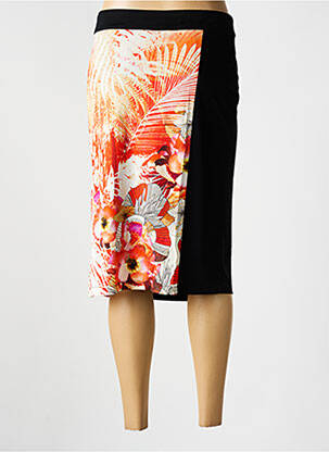 Jupe mi-longue stretch noir FUEGO WOMAN femme