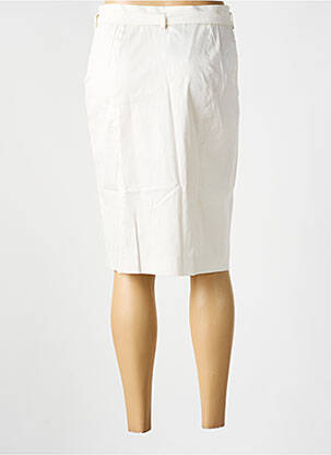 Jupe mi-longue taille à pinces beige CLAUDIA GIL femme