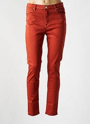 Jeans coupe slim orange VOTRE NOM pour femme seconde vue