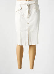 Jupe mi-longue beige CLAUDIA GIL pour femme seconde vue