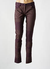 Pantalon slim rouge MAIS IL EST OU LE SOLEIL pour femme seconde vue