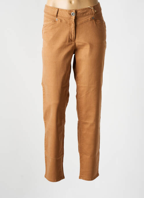 Jeans coupe slim marron MAT DE MISAINE pour femme