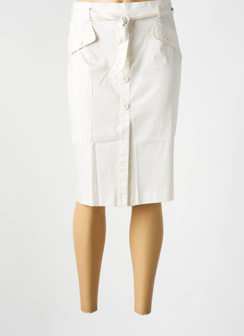 Jupe mi-longue beige CLAUDIA GIL pour femme