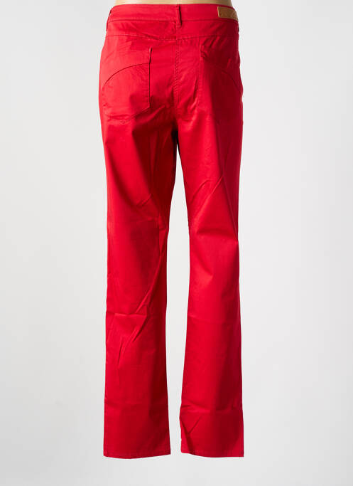 Pantalon slim rouge FLEUR DE SEL pour femme
