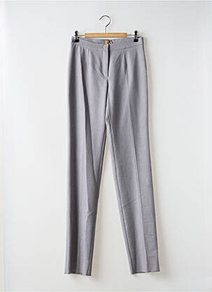 Pantalon slim tissage popeline gris DIANA GALLESI femme
