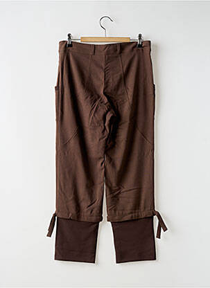 Pantacourt stretch taille normale marron MYRINE & ME femme