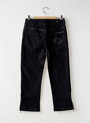 Pantacourt coupe droite taille normale bleu VOTRE NOM femme