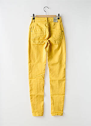 Pantalon slim taille haute jaune CREAM femme