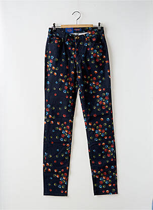 Pantalon slim tissage popeline taille normale bleu TRUSSARDI JEANS femme