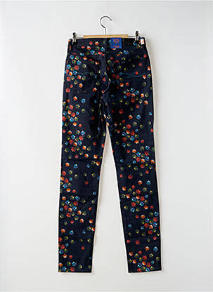 Pantalon slim tissage popeline taille normale bleu TRUSSARDI JEANS femme