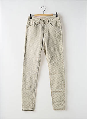 Pantalon slim stretch taille normale beige CREAM femme