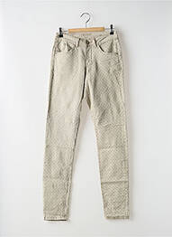 Pantalon slim stretch taille normale beige CREAM femme