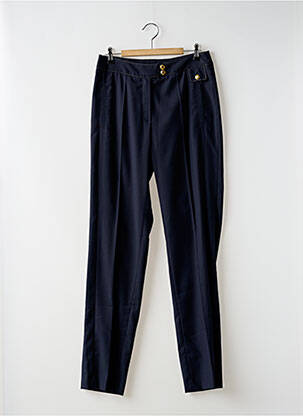 Pantalon slim tissage popeline taille normale bleu EUGEN KLEIN femme