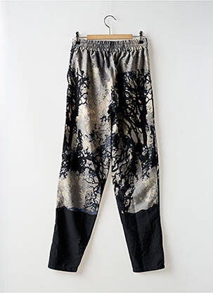 Pantalon large tissage popeline taille normale noir B.YOUNG femme