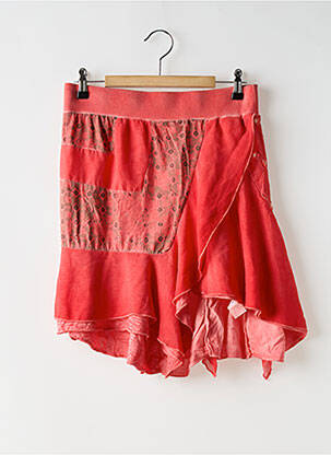 Jupe courte doublure rouge ANGELS NEVER DIE femme