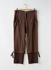 Pantacourt marron MYRINE & ME pour femme seconde vue