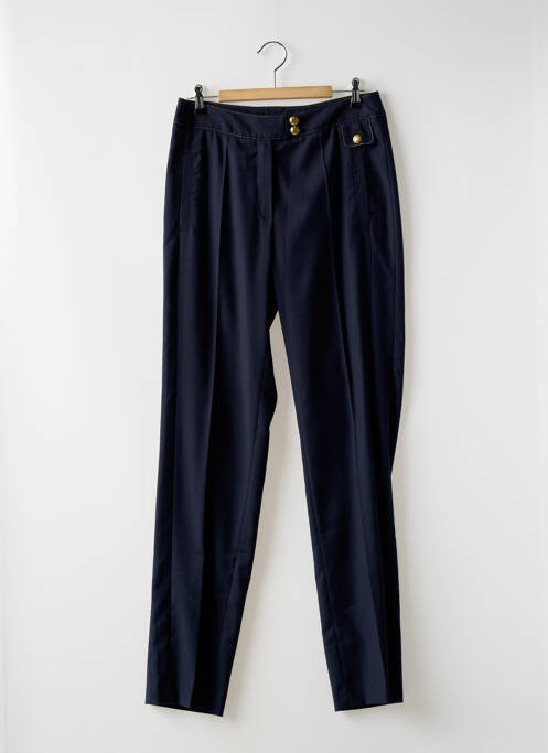 Pantalon slim tissage popeline taille normale bleu EUGEN KLEIN femme