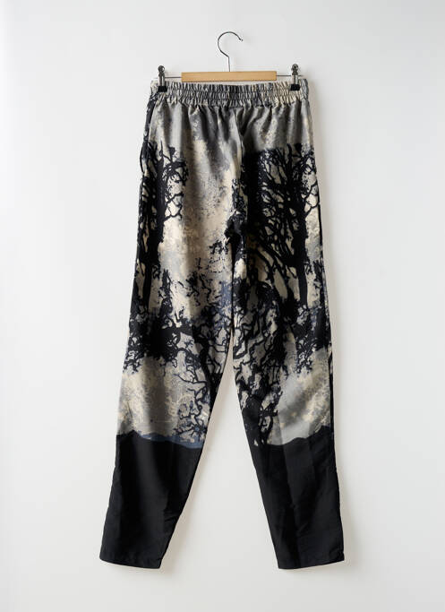 Pantalon large tissage popeline taille normale noir B.YOUNG femme