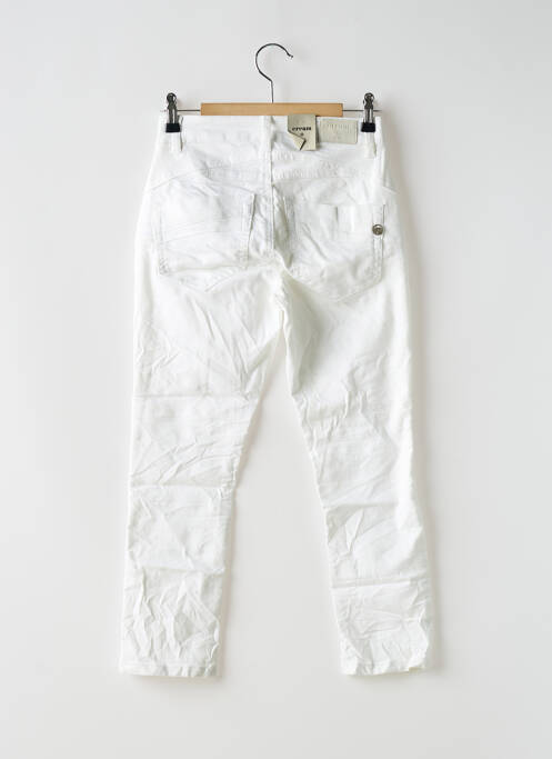 Pantacourt blanc CREAM pour femme