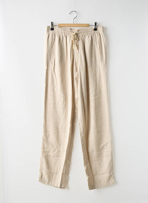 Pantalon large beige LA FEE MARABOUTEE pour femme