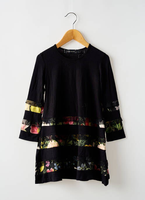Robe mi-longue noir DESIGUAL pour fille