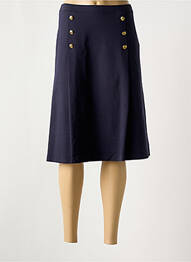 Jupe mi-longue coupe évasée bleu EUGEN KLEIN femme
