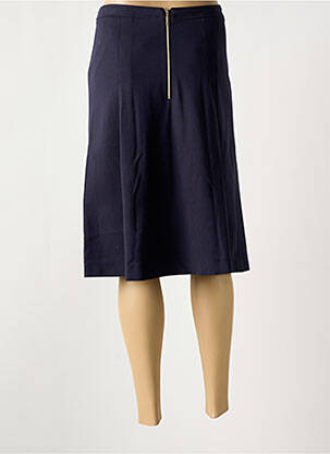 Jupe mi-longue coupe évasée bleu EUGEN KLEIN femme