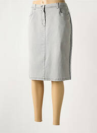 Jupe mi-longue coupe droite gris EUGEN KLEIN femme