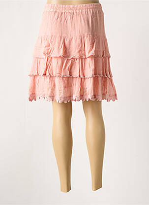 Jupe courte coupe droite rose MAIS IL EST OU LE SOLEIL femme