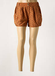 Short fermeture zippée sous rabat boutonné taille normale marron MOLLY BRACKEN femme