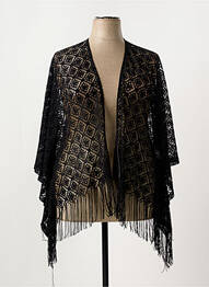 Gilet manches courtes manches manches chauves souris noir EUGEN KLEIN femme