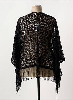 Gilet manches courtes manches manches chauves souris noir EUGEN KLEIN femme