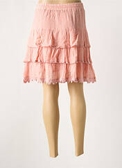 Jupe courte rose MAIS IL EST OU LE SOLEIL pour femme seconde vue