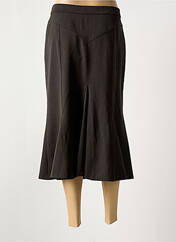 Jupe mi-longue marron SYM pour femme seconde vue