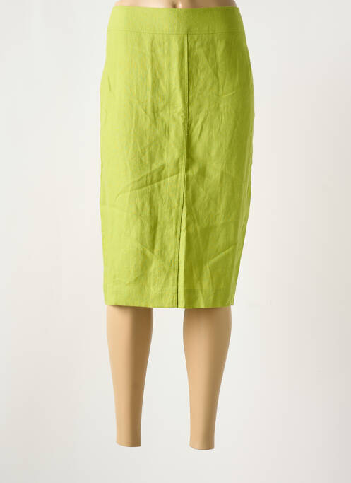 Jupe mi-longue vert ELENA MIRO pour femme