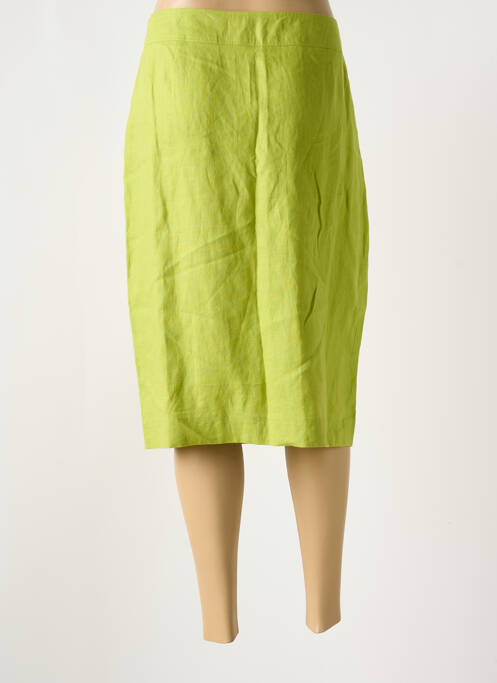 Jupe mi-longue vert ELENA MIRO pour femme