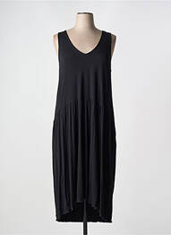 Robe longue sans manche sans manche noir MELLEM femme