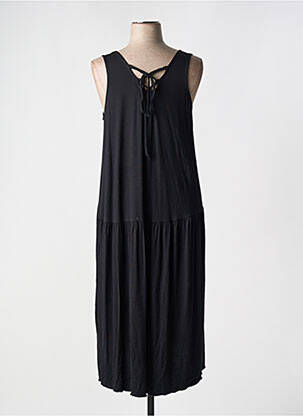 Robe longue sans manche sans manche noir MELLEM femme