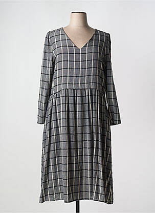Robe longue manches longues manches longues gris HUMILITY femme