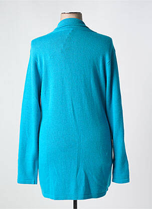 Gilet manches longues coupe cintrée bleu SALLY NEW YORK femme