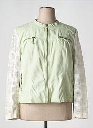 Veste simili cuir poches vert RINO & PELLE femme