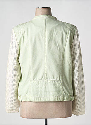 Veste simili cuir poches vert RINO & PELLE femme