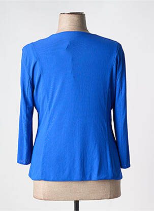 Veste casual col rond bleu SALLY NEW YORK femme